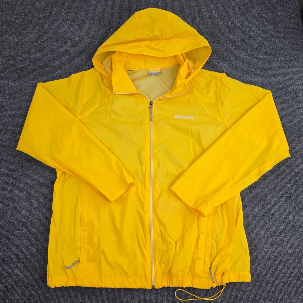 Columbia Switchback IV Jacket Women's 2X Yellow Packable Windbreaker WW5776